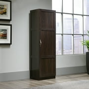 Sauder 60"H Raised Panel Doors Storage Pantry, Cinnamon Cherry Finish