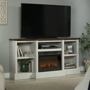 Sauder Fireplace TV Stand for TV's up to 75", Winter Oak Finish