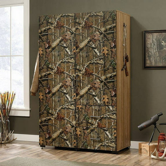 Sauder Flat Creek Wardrobe/Storage Cabinet, Mossy Oak Break-Up Infinity Pattern