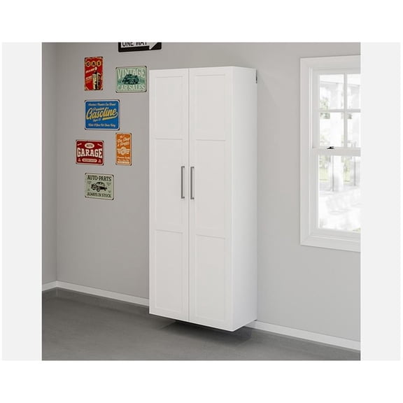 Sauder GarageCore Storage Bundle in White Finish
