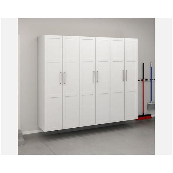 Sauder GarageCore Storage Bundle in White finish