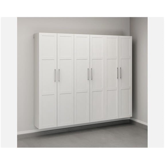 Sauder GarageCore Storage Bundle in White finish