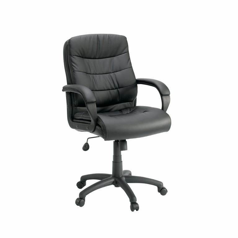 Sauder Gruga Duraplush Managers Office Chair Black Vinyl