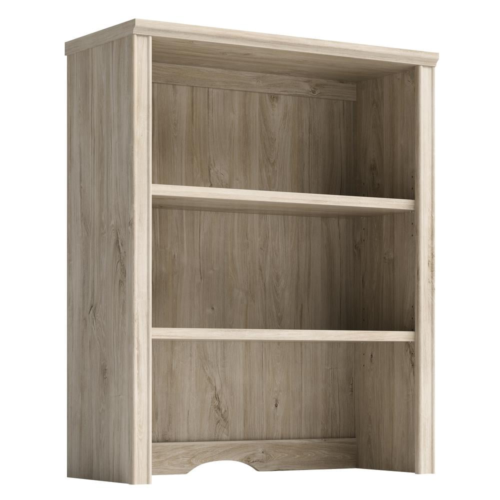 Chalk Oak 2-Shelf Library Hutch for Cabinets