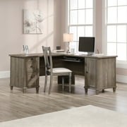Sauder Hammond Engineered Wood L-Shaped Computer Desk in Emery Oak