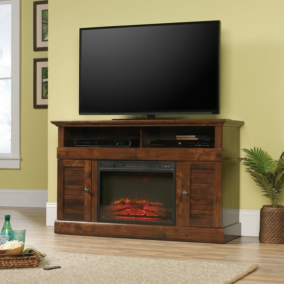 Sauder Harbor View 52" Fireplace TV Stand in Curado Cherry (TV's up to 60")