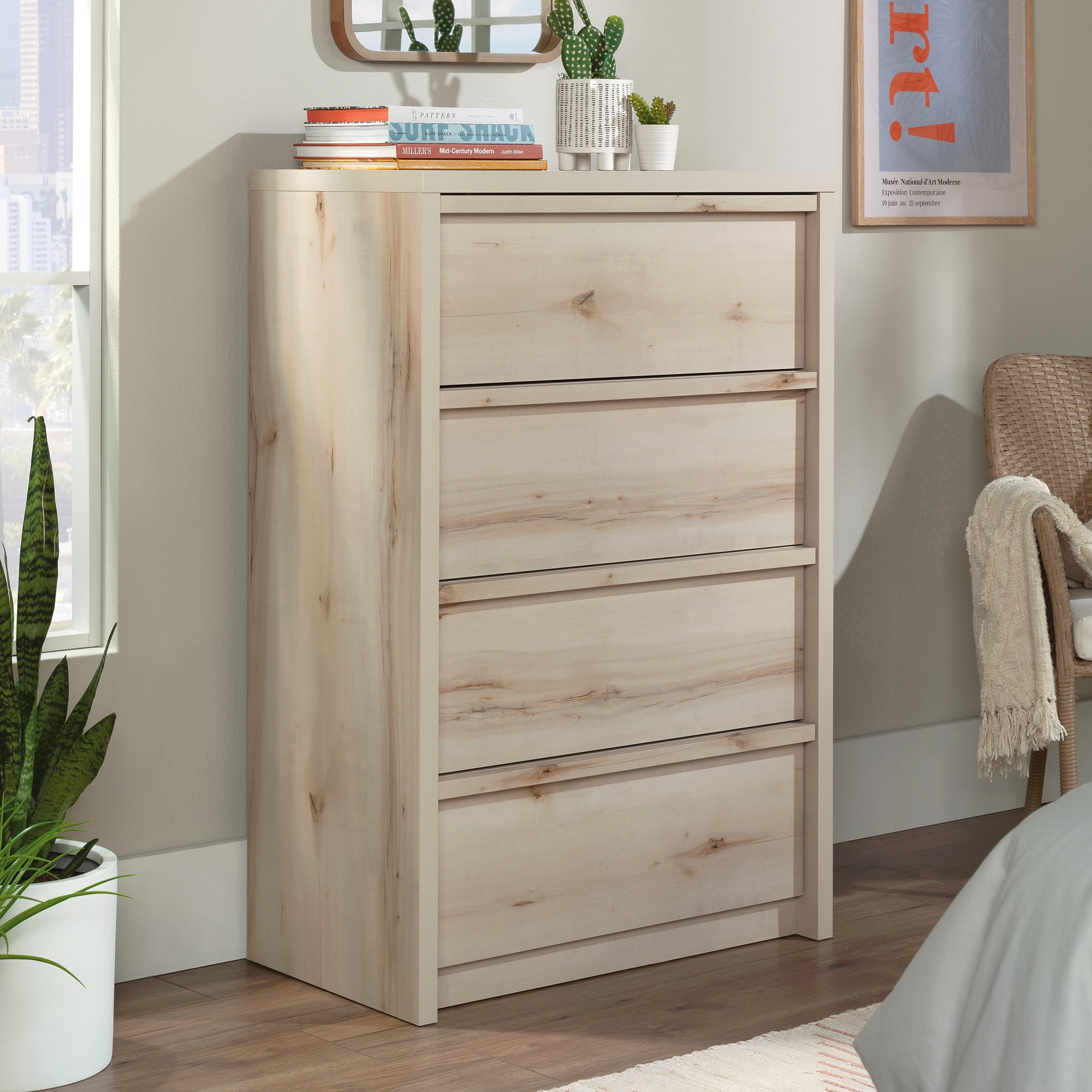 Pacific Maple 4-Drawer Chest with Extra Deep Drawers