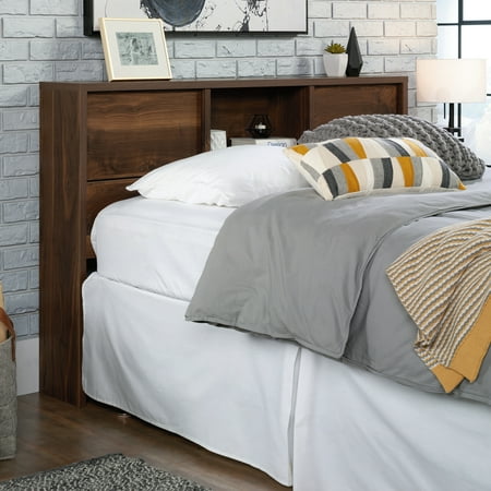 Sauder - Harvey Park Full-Queen Bookcase Headboard - Brown