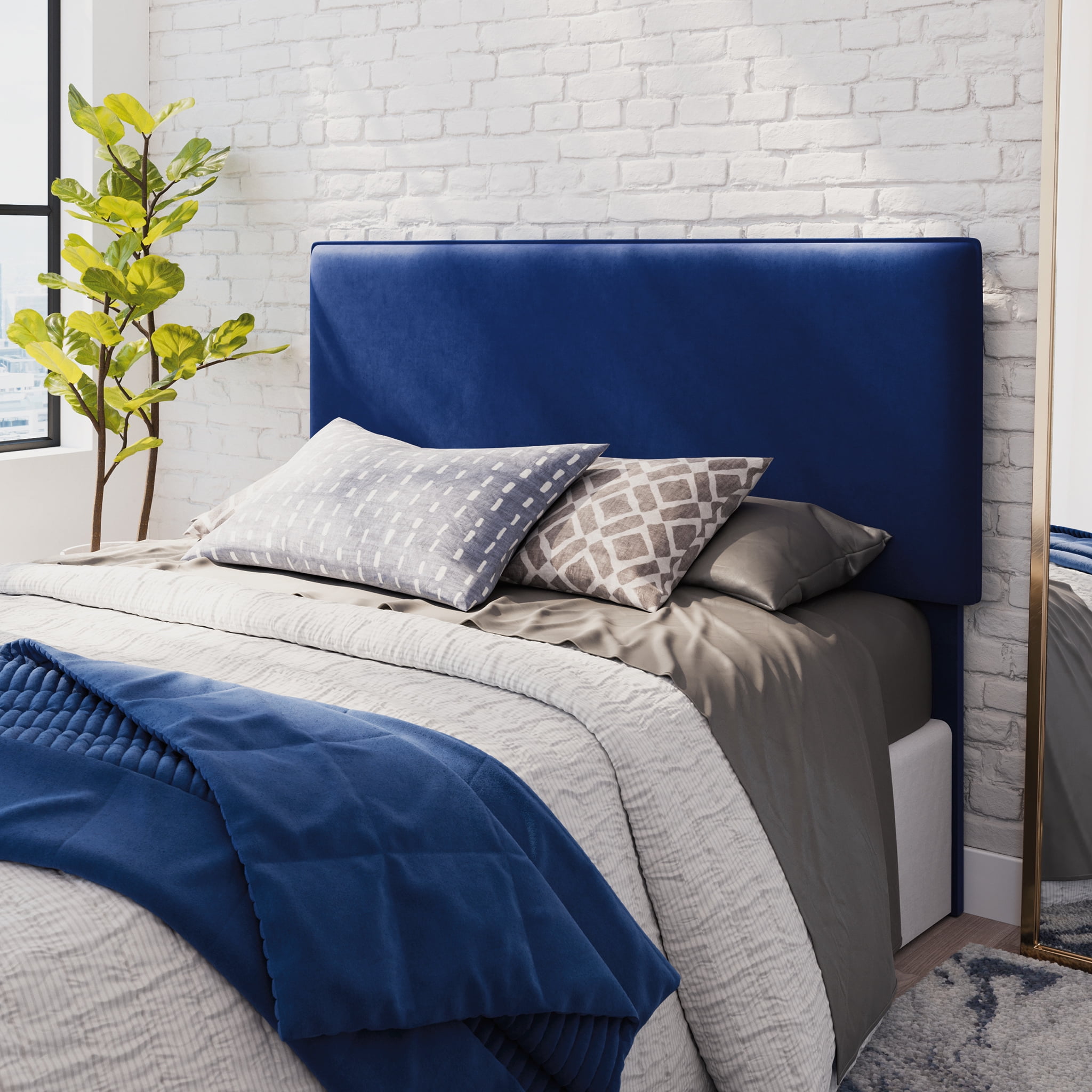Sauder Harvey Park Queen Headboard, Navy Finish - Walmart.com