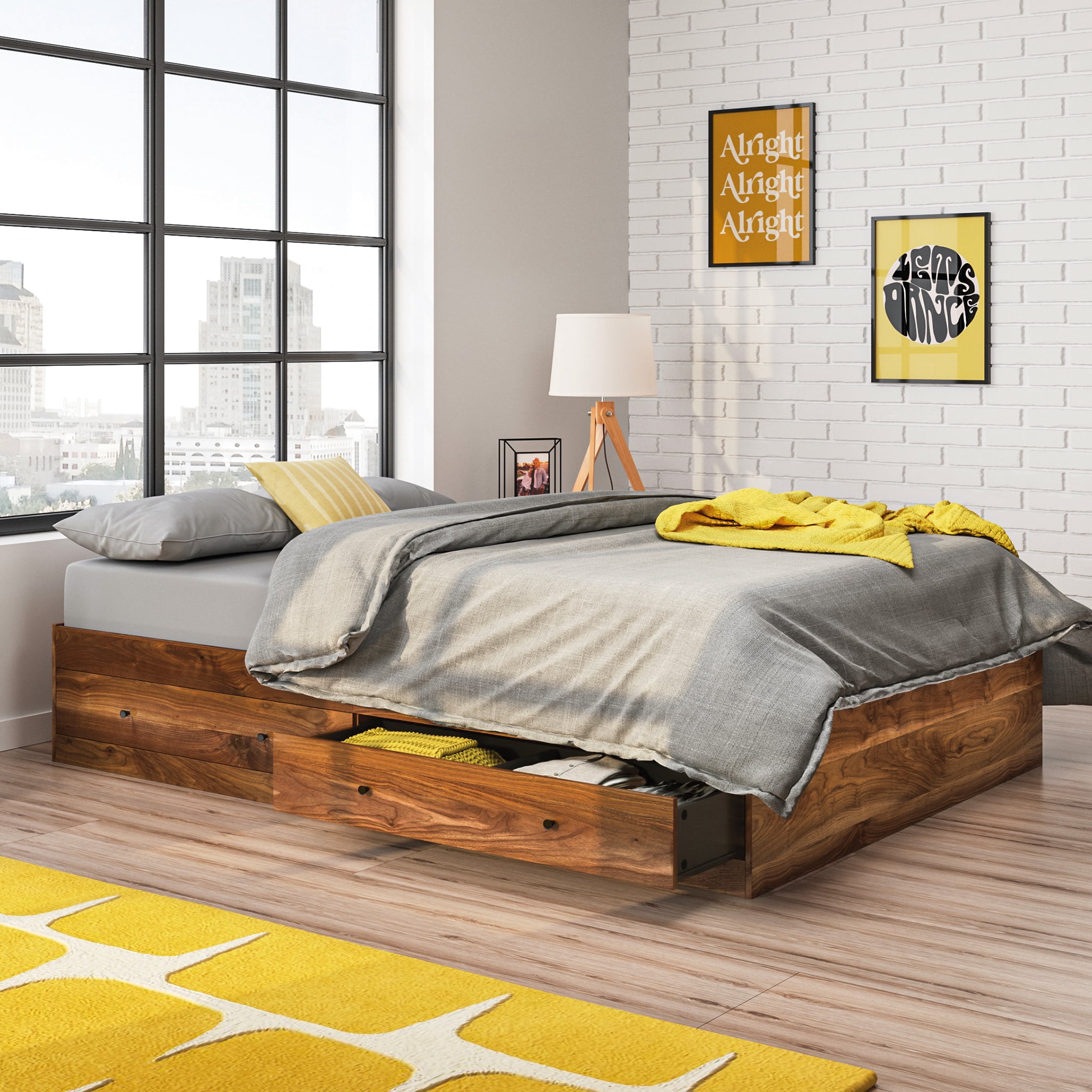 Harney platform bed frame deals