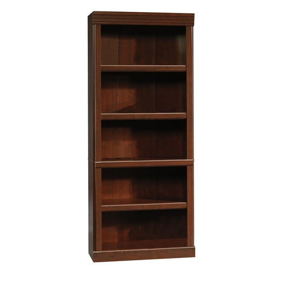 Sauder Heritage Hill 72" H 5-Shelf Bookcase, Classic Cherry Finish