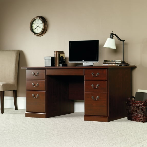 Sauder Heritage Hill Computer Desk, Classic Cherry Finish