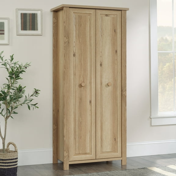Sauder Hillmont Farm Engineered Wood Storage Cabinet in Timber Oak