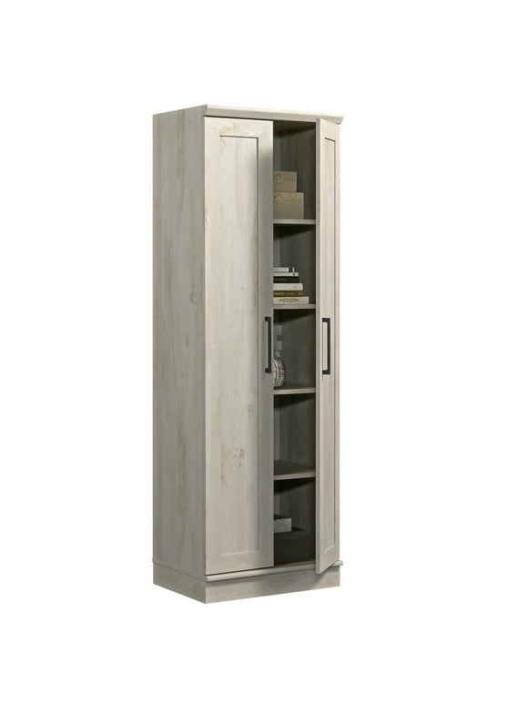 Sauder HomePlus 2-Door Storage Cabinet, Chalked Chestnut Finish