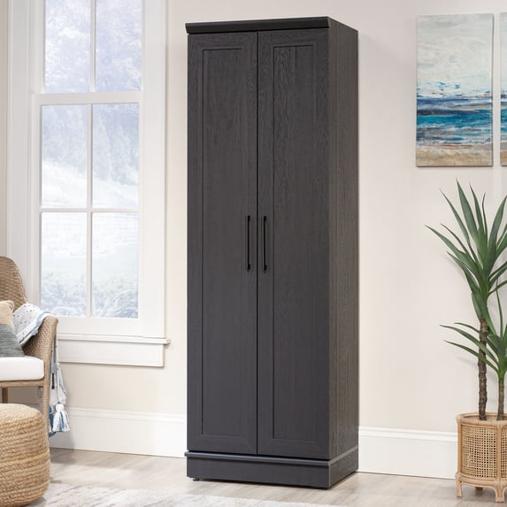 Sauder HomePlus 2-Door Storage Cabinet, Raven Oak Finish