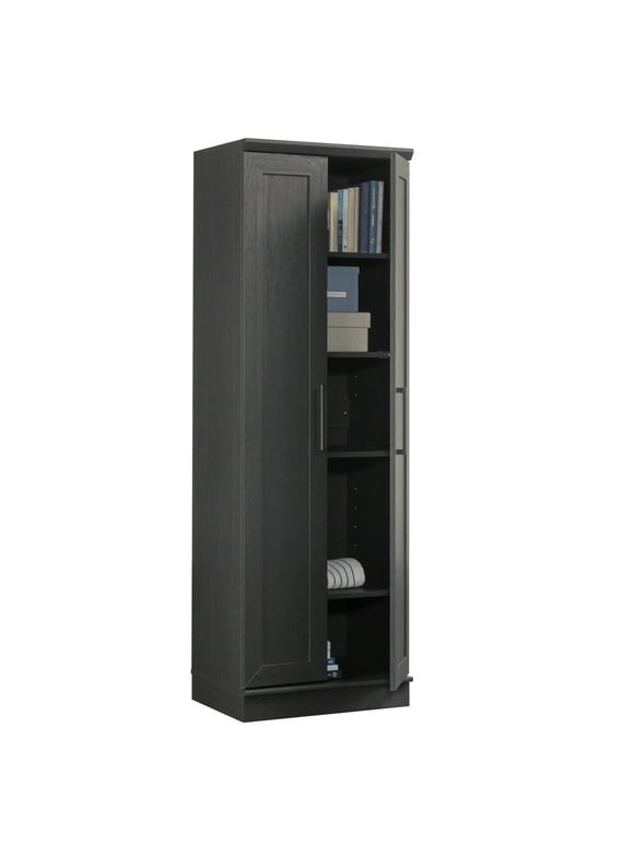 Sauder HomePlus 2-Door Storage Cabinet, Raven Oak Finish