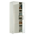 thumbnail image 1 of Sauder HomePlus 69" Tall 4-Shelf Wood Storage Cabinet, White Finish, 1 of 12