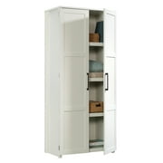 Sauder HomePlus 69" Tall 4-Shelf Wood Storage Cabinet, White Finish