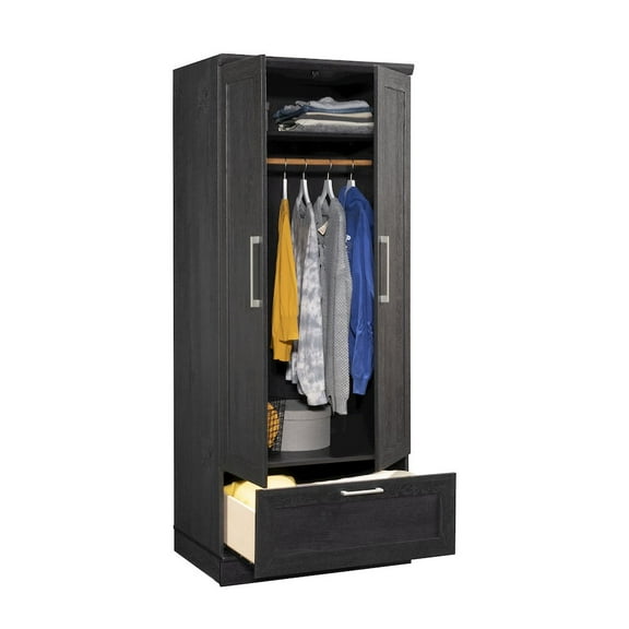 Sauder HomePlus Storage Armoire, Raven Oak finish