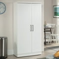 thumbnail image 1 of Sauder Homeplus 2-Door Storage Cabinet, Soft White Finish, 1 of 12