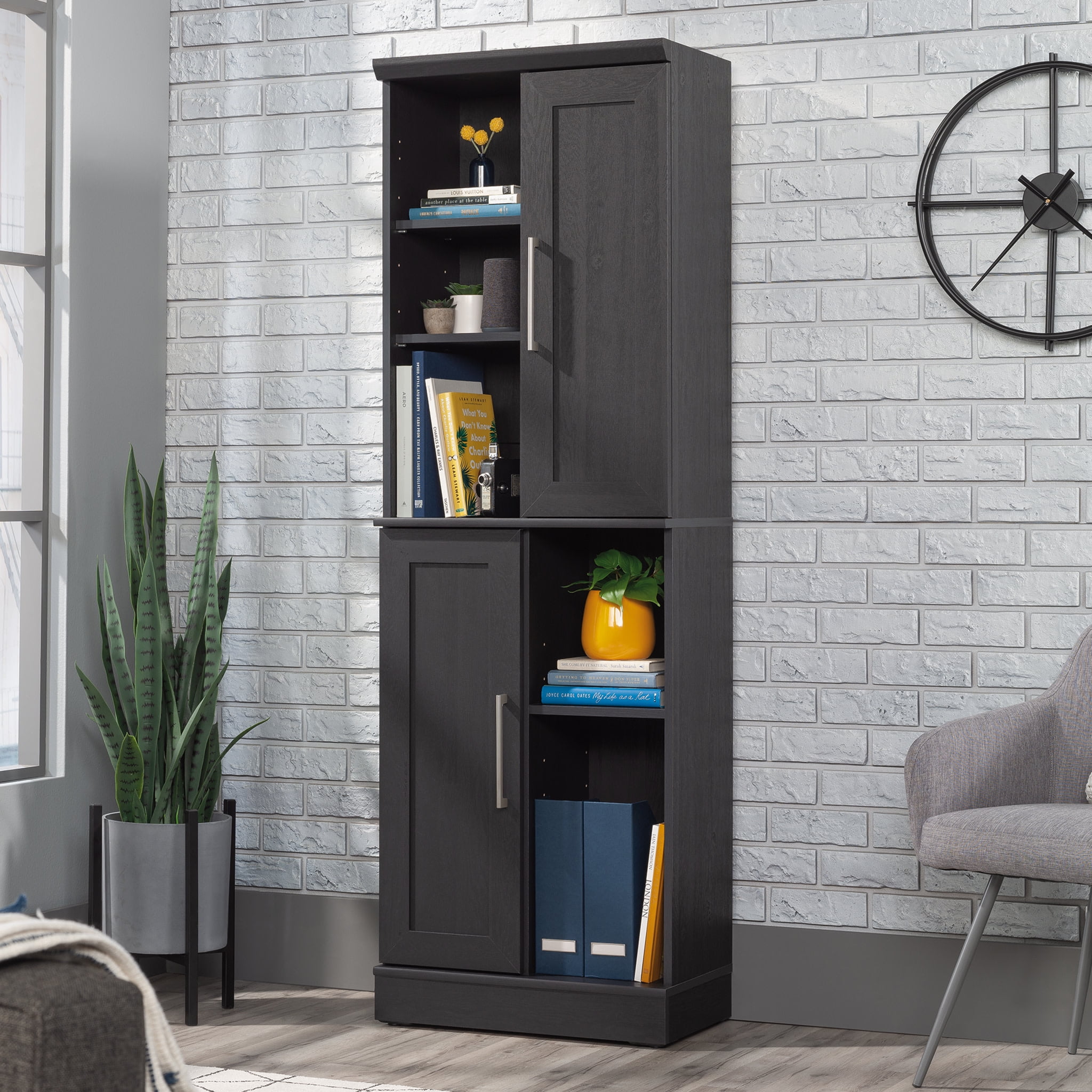 Raven Oak Adjustable Shelving Office Storage Cabinet