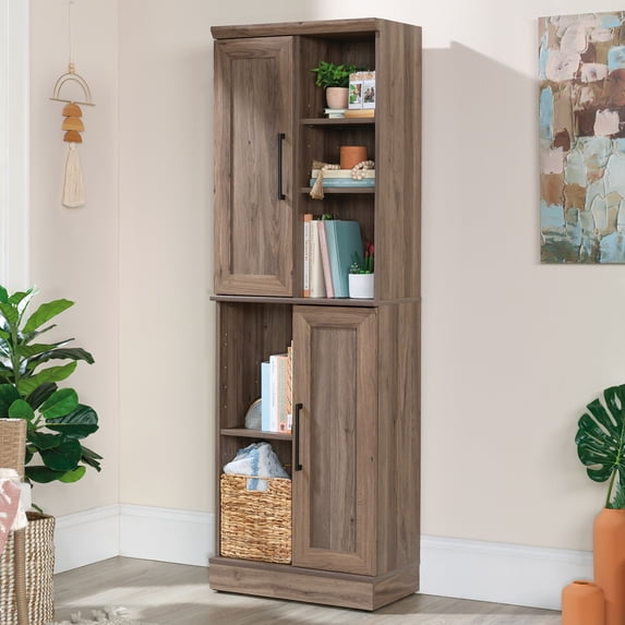 Sauder Homeplus Engineered Wood Storage Cabinet in Salt Oak Finish