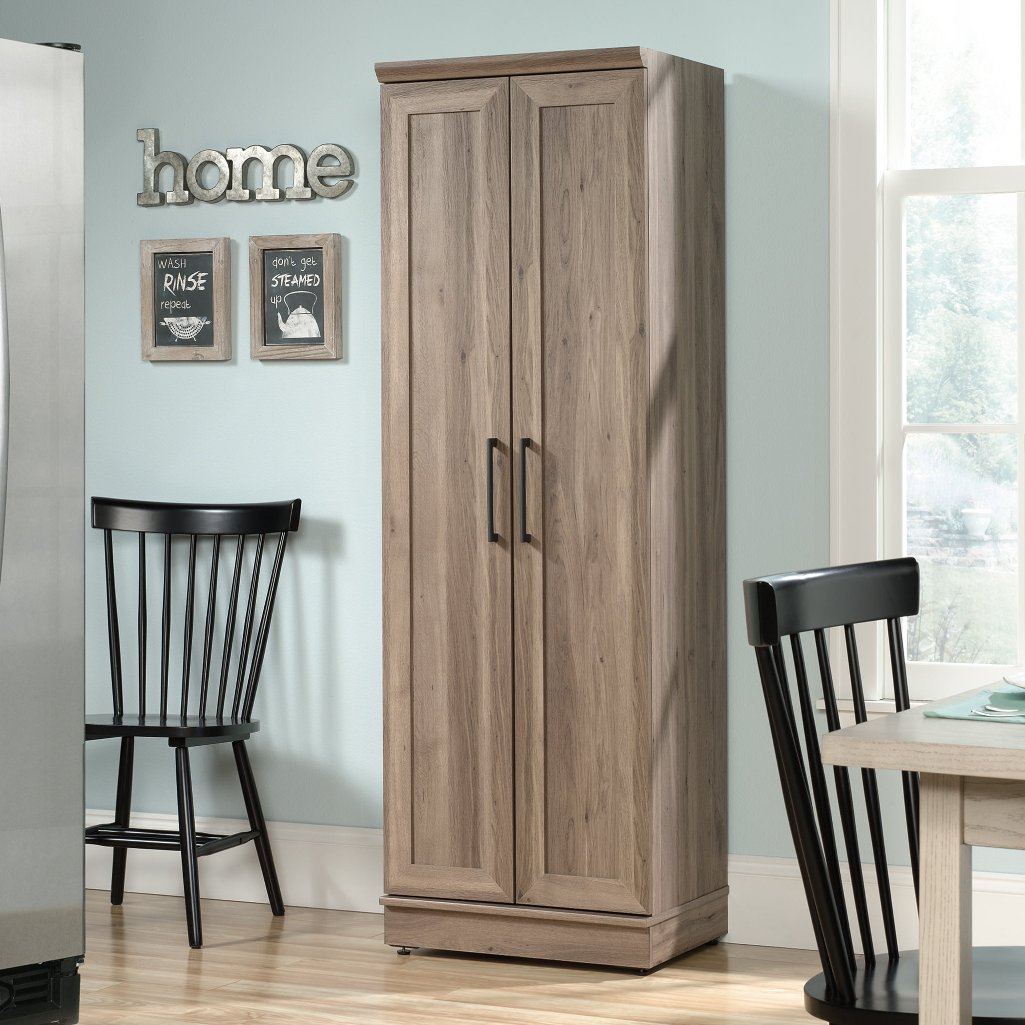 Salt Oak Freestanding Cupboard with Adjustable Shelving