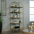 thumbnail image 1 of Sauder International Lux 5 Shelf Metal Bookcase in Satin Gold, 1 of 12