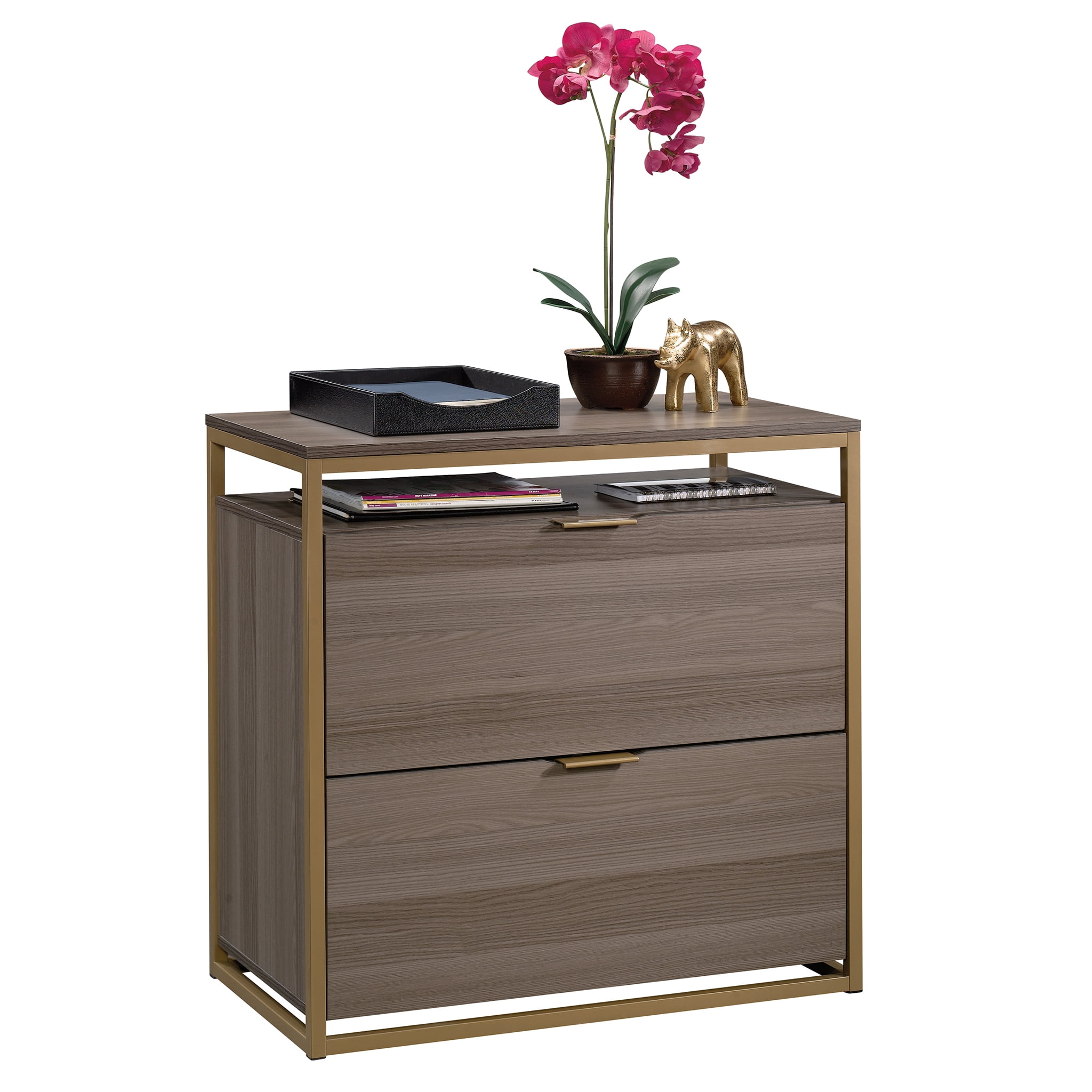 Sauder International Lux Lateral File Cabinet, Diamond Ash Finish ...