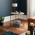 thumbnail image 1 of Sauder International Lux Side Table, Deco Stone Finish, 1 of 6