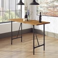 thumbnail image 1 of Sauder Iron City Industrial Counter-Height Dining Table, Checked Oak Finish, 1 of 11