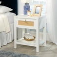 thumbnail image 1 of Sauder Isabella Isle Engineered Wood Bedroom Nightstand in White, 1 of 14