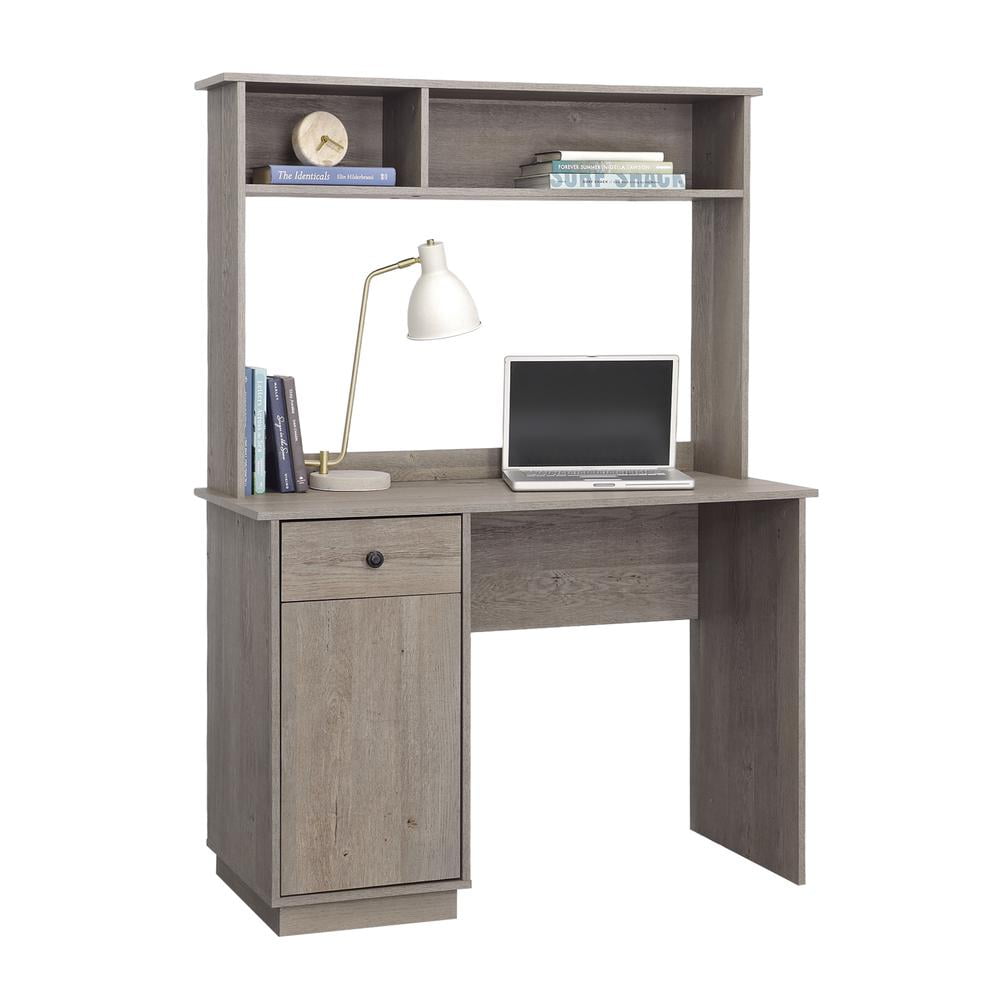Sauder Kids Hutch Storage Adjustable Shelf Desk, Mystic Oak Finish