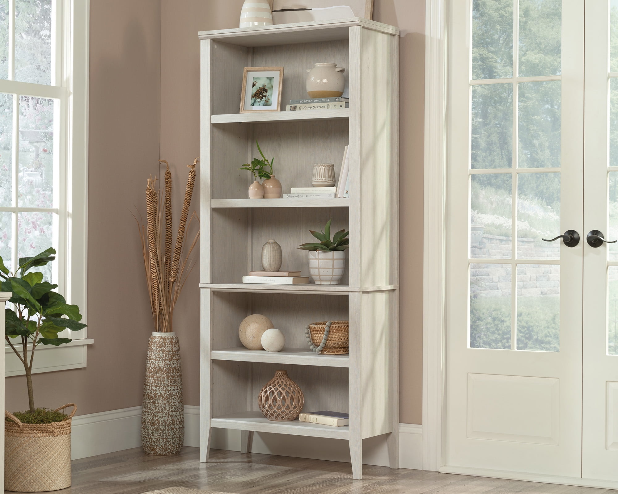 Sauder Larkin Ledge® 5Shelf Display Bookcase in Glacier Oak