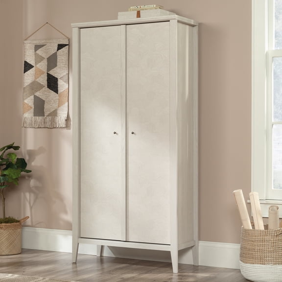 Sauder Larkin Ledge Engineered Wood Storage Cabinet in Glacier Oak Finish