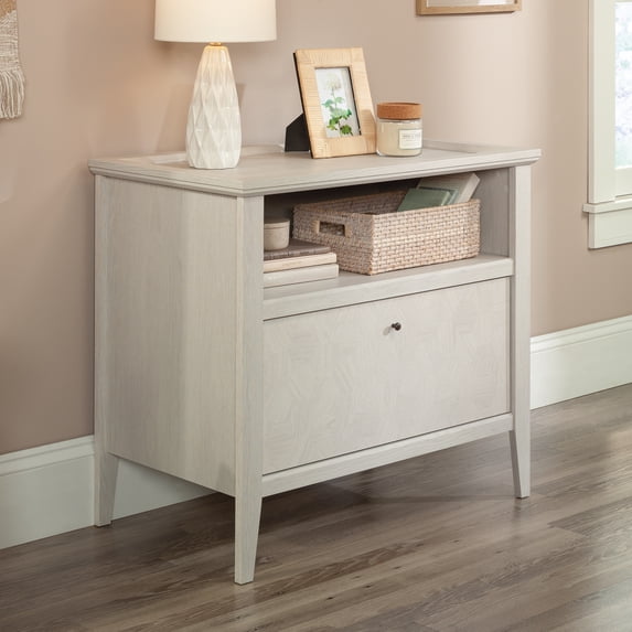 Sauder Larkin Ledge 1-Drawer Lateral File Cabinet, Glacier Oak Finish