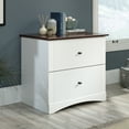 Sauder Lateral File with Cherry Accent, Soft White Finish