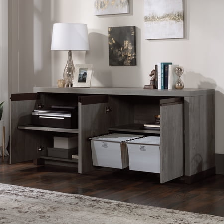 Sauder Manhattan Gate Credenza, Mystic Oak Finish