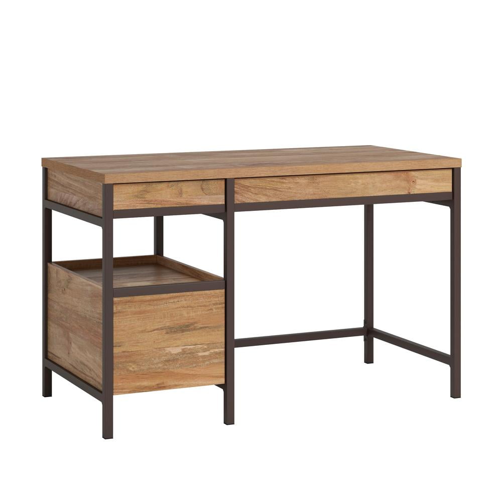 Sindoori Mango Wood Desk with Filing Cabinet and Drawers