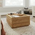 thumbnail image 1 of Sauder Manhattan Gate Modern Square Coffee Table, Sindoori Mango Finish, 1 of 13
