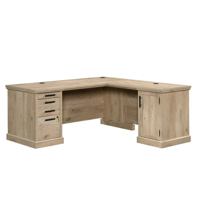 Sauder Mason Peak Engineered Wood L Shaped Desk in Prime Oak Walmart