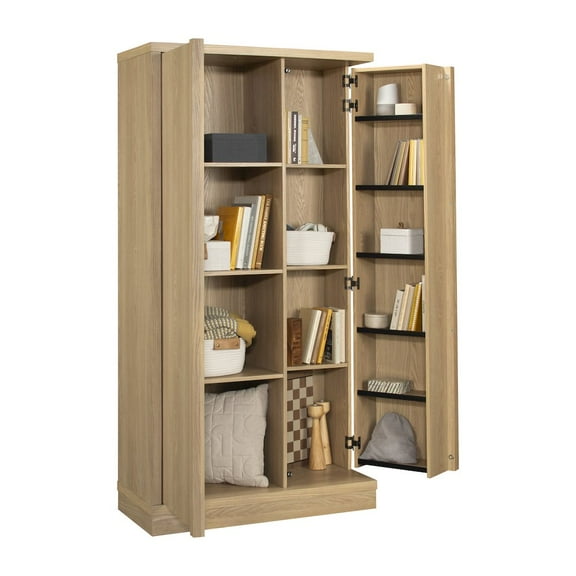 Sauder Merton Hall Storage Cabinet, Harmony Ash finish