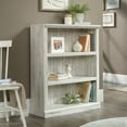 Sauder Miscellaneous Storage 3Shelf Bookcase, White Plank Finish