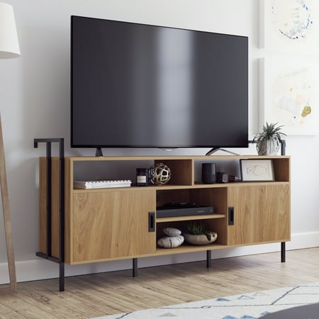 Sauder - New Hyde Entertainment Credenza - Serene Walnut