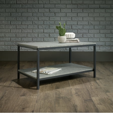Sauder - North Avenue Concrete Coffee Table - Gray/Black