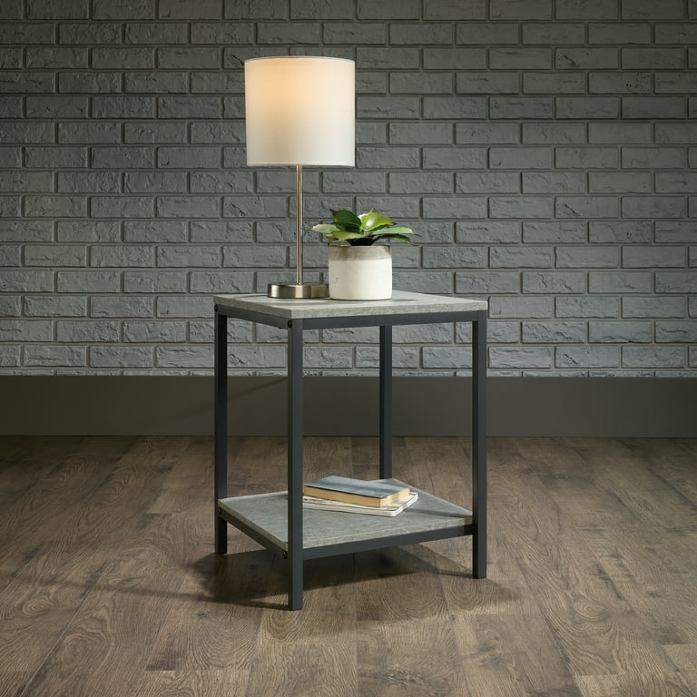 Faux concrete accent sale table