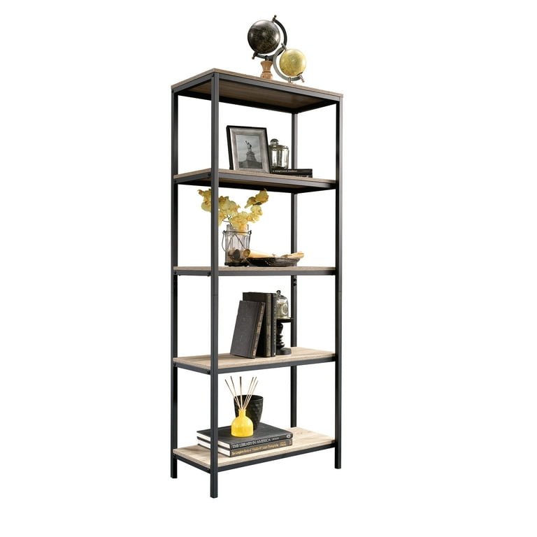 Sauder North Avenue Tall Bookcase Charter Oak Finish