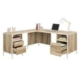 thumbnail image 1 of Sauder Nova Loft L-Desk, Kiln Acacia Finish, 1 of 14