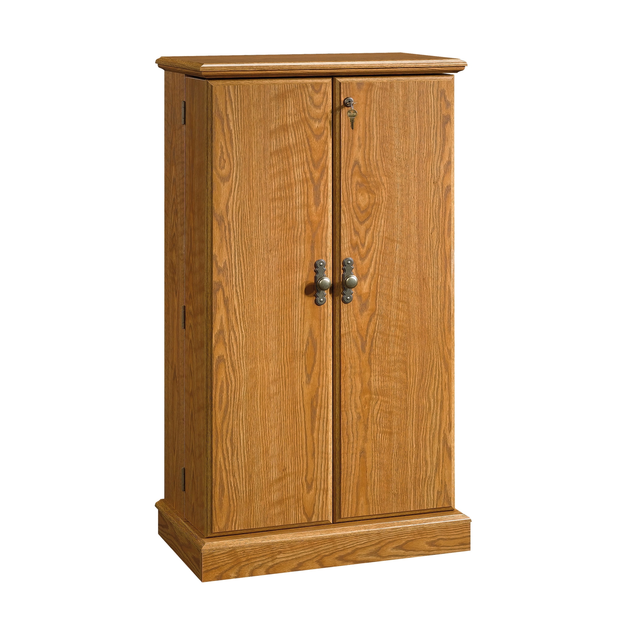Sauder Orchard Hills Multimedia Storage Cabinet, Carolina Oak Finish ...