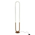 thumbnail image 1 of Ashcroft Furniture Zeon LED Floor Lamp Coarse Gold and Clear, 1 of 6